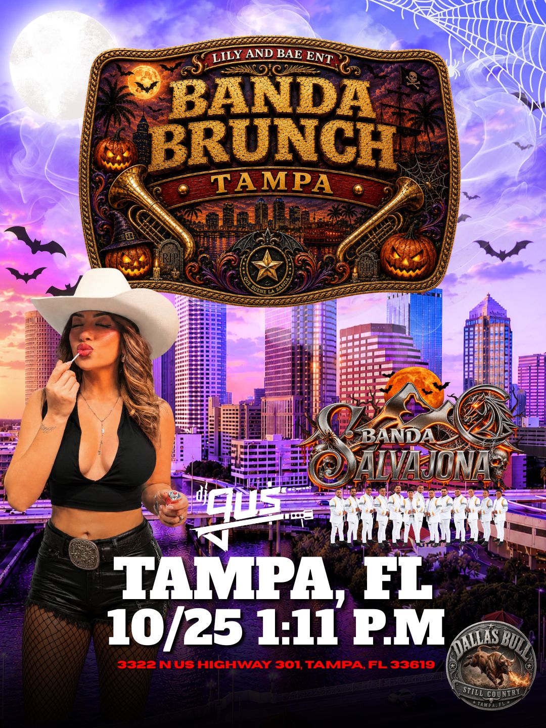 10/25- TAMPA, FL - HALLOWEEN BANDA BRUNCH