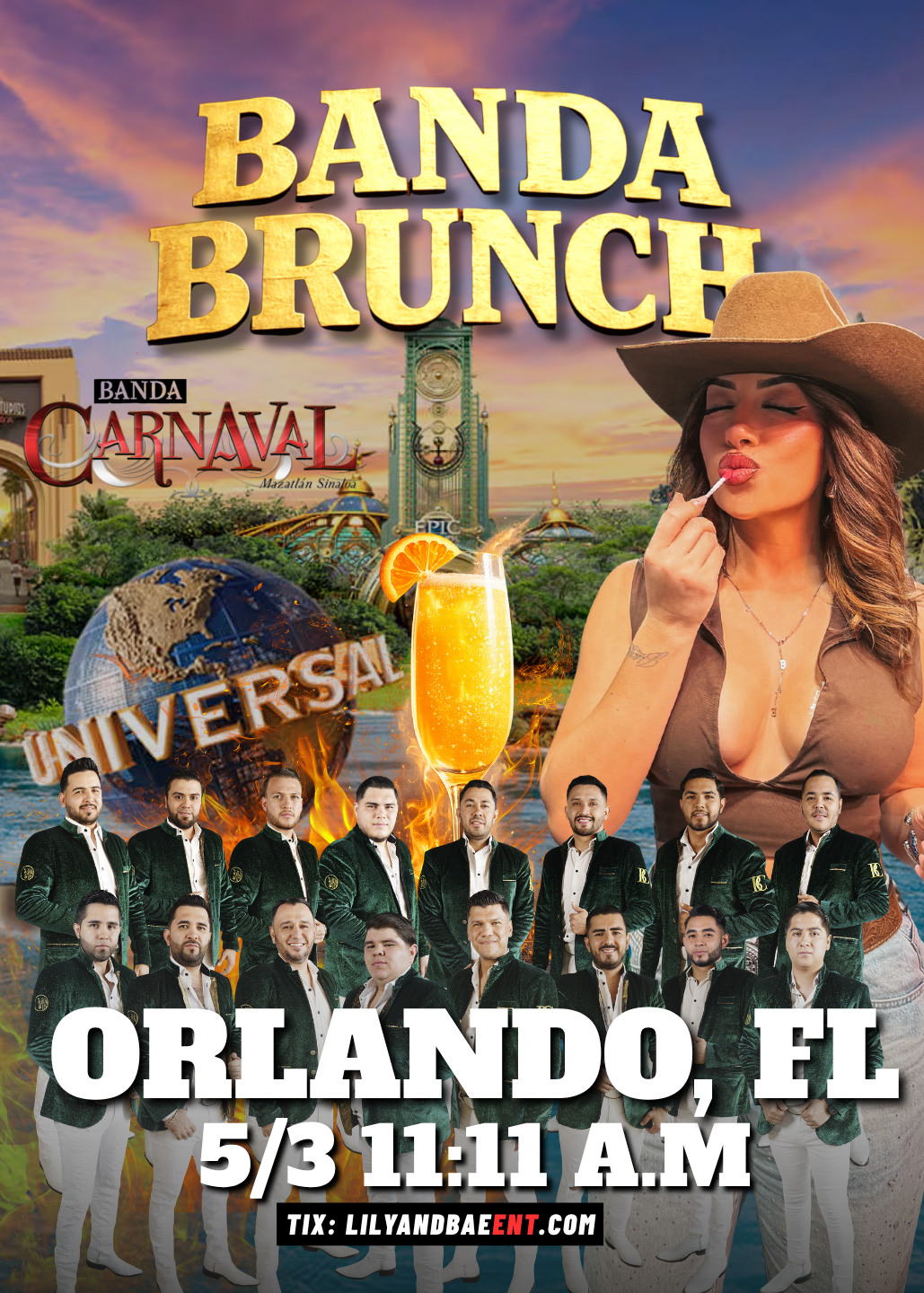 ORLANDO, FL 5/3 - BANDA BRUNCH - (18+) (GENERAL ADMISSION)