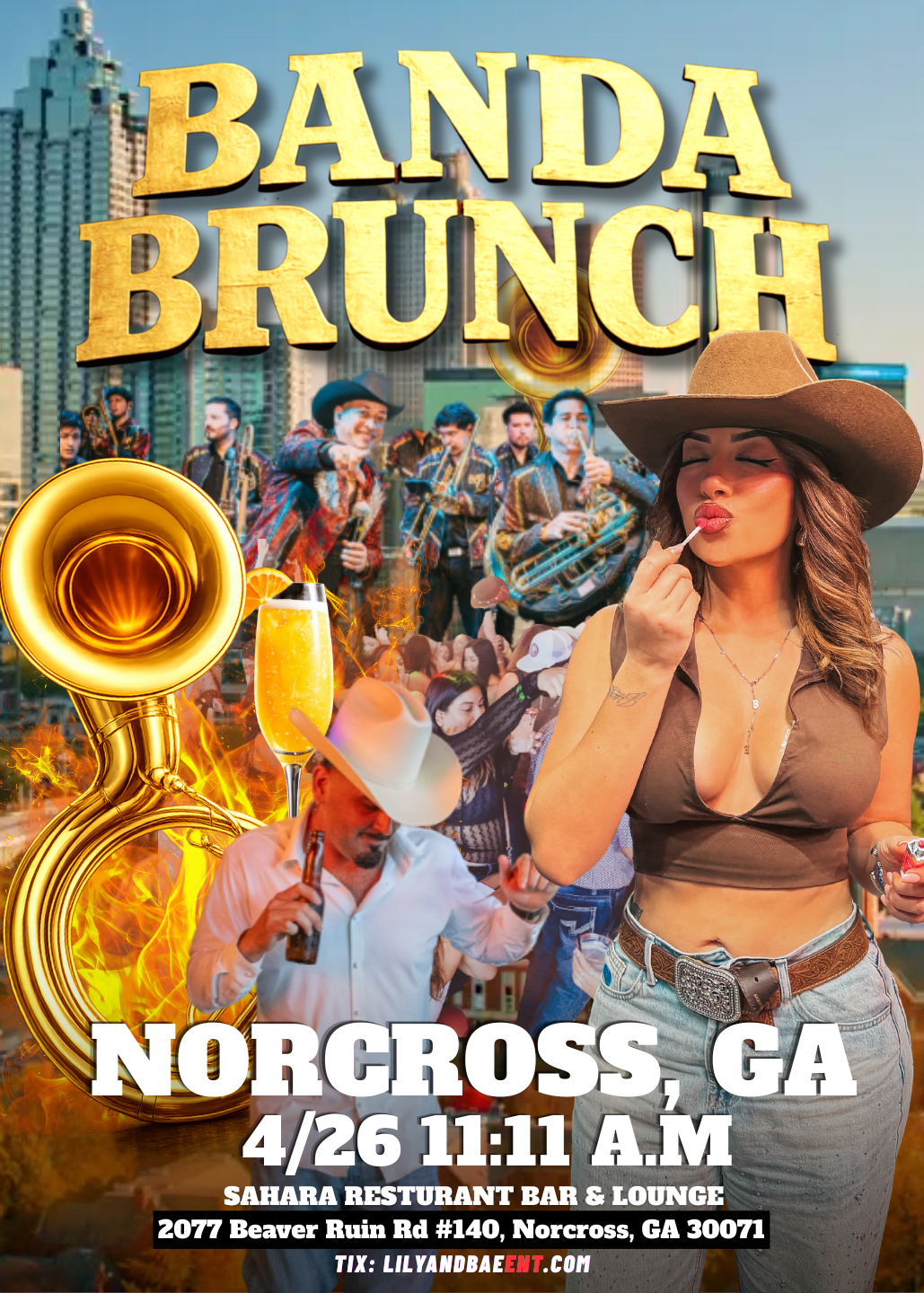 NORCROSS, GA - BANDA BRUNCH - 4/26 (21+) (GENERAL ADMISSION)