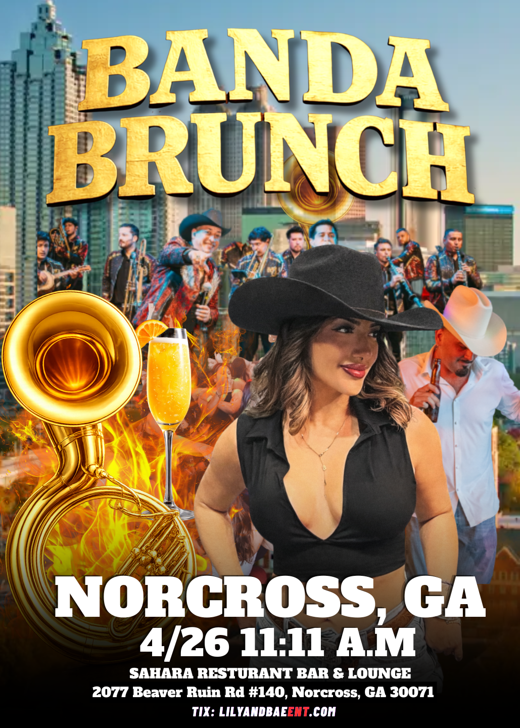 NORCROSS, GA - BANDA BRUNCH - 4/26 (21+) (GENERAL ADMISSION)